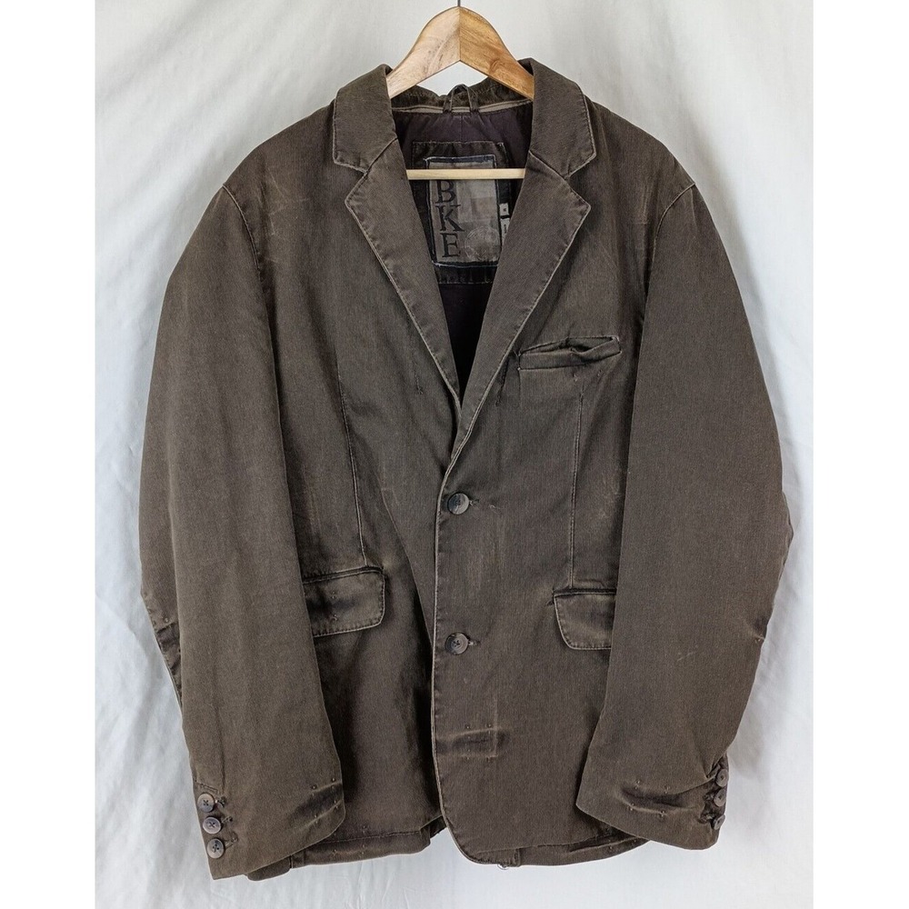 BKE Brown Courdoroy Sport Jacket Distressed Size Medium